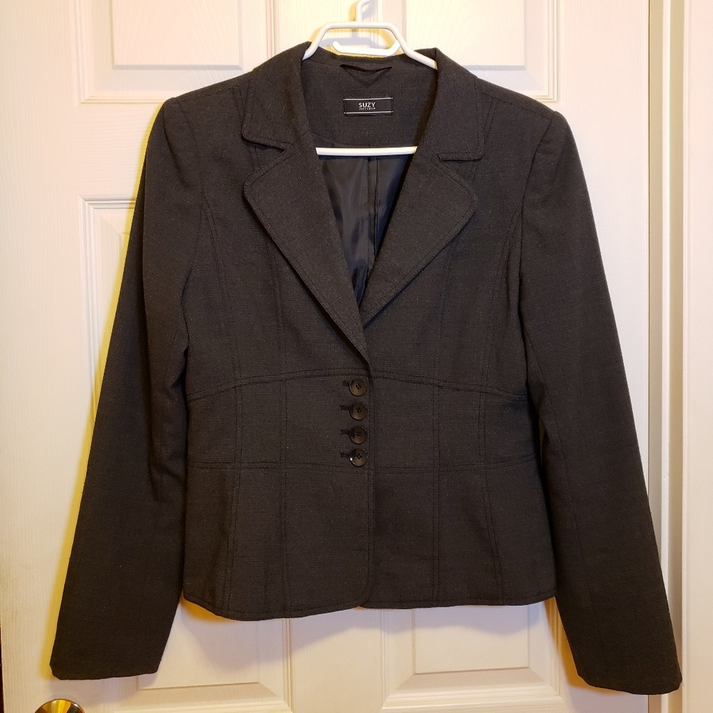 Suzy Shier dark grey blazer
